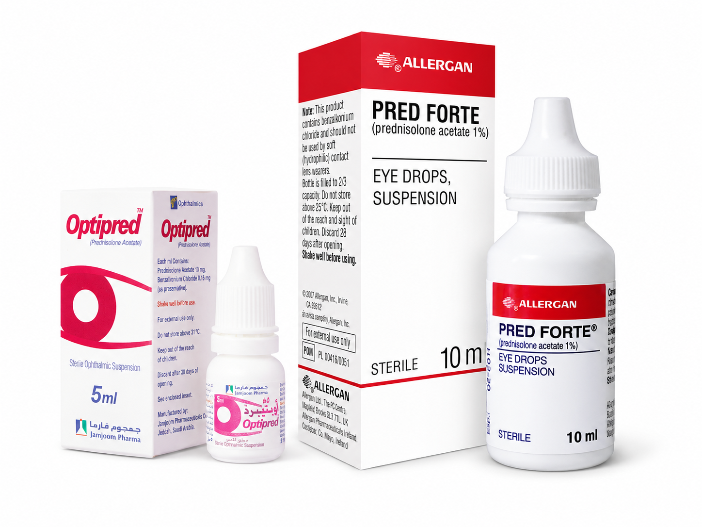 Red steroid eye drop after vision correction surgery